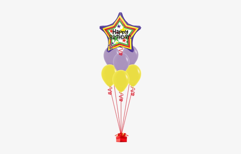 Happy Bday Star Active Balloon11 - Balloon, transparent png