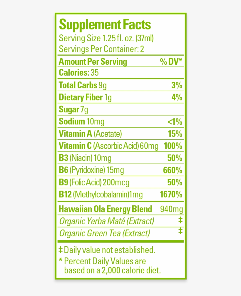 Energy Supplement Facts, transparent png