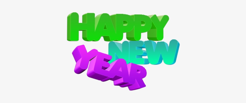 Happy New Year Png 2 By Nyaakemichan - Happy New Year Png, transparent png
