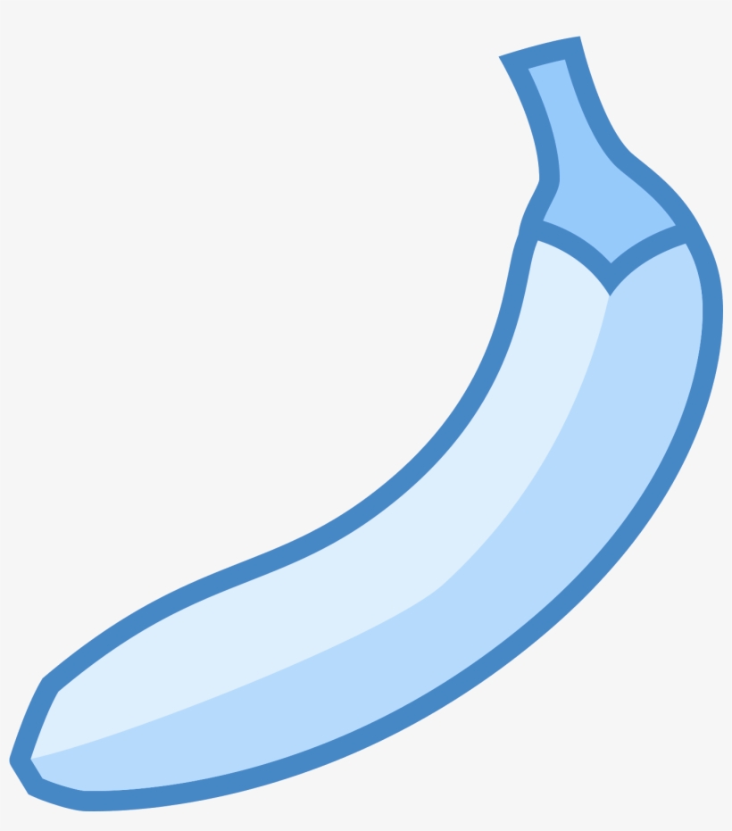 This Is A Drawing Of A Single Banana - Banana, transparent png