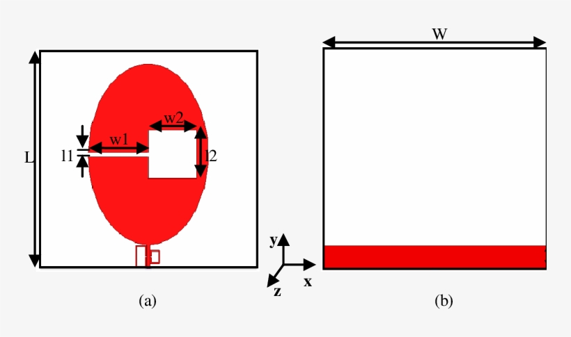 Schema Of The Dual Band-rejected Antenna - Diagram, transparent png