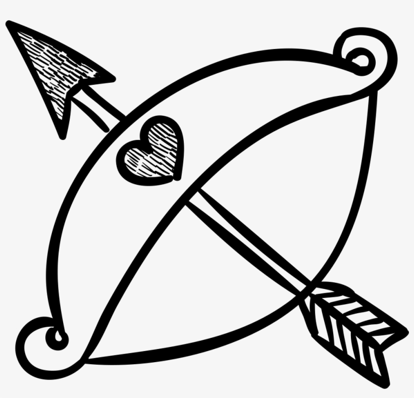 Love Arrow And Bow Comments - Cupid Arrow And Bow Transparent, transparent png