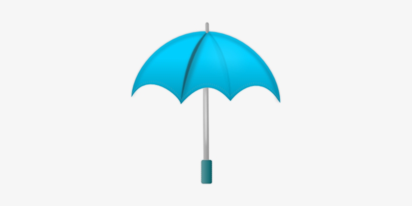 Useful For Developer Light Blue Umbrella Clipart Bese64 - Blue Umbrella Clip Art, transparent png