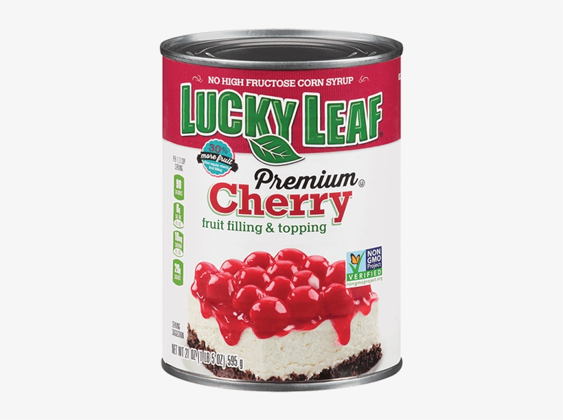 Premium Cherry Fruit Filling & Topping - Lucky Leaf Premium Cherry Pie Filling - 21 Oz Can, transparent png