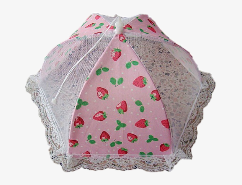 Mosquito Net Food Cover Tent Strawberry - Umbrella, transparent png
