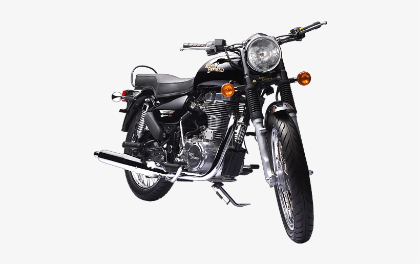 Motorcycle Front Png Download - Bullet Electra In Black Color, transparent png