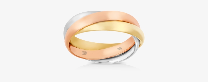 Russian Wedding Band Made In 9ct Yellow, White And - Gold Russian Wedding Band, transparent png