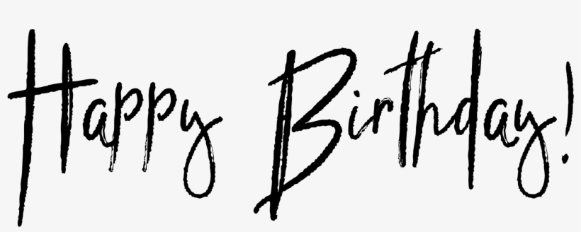 Free Happy Birthday Png Text - Happy Birthday Text Png, transparent png
