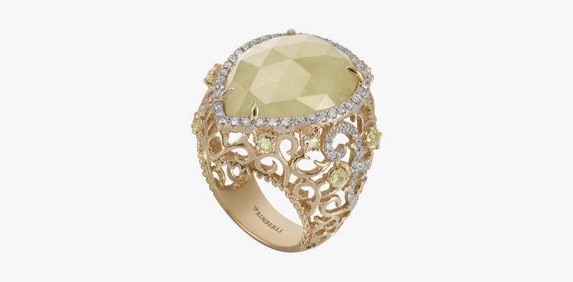 The Golden Ring With Quartz K - Engagement Ring, transparent png