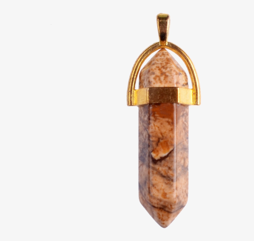 Fashion Jewelry Gold Hexagonal Column Bullet Pendant - Painting, transparent png