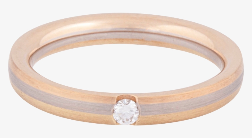 Tri-colour Diamond Wedding Band - タングステンリング Pink 19号 代引不可, transparent png