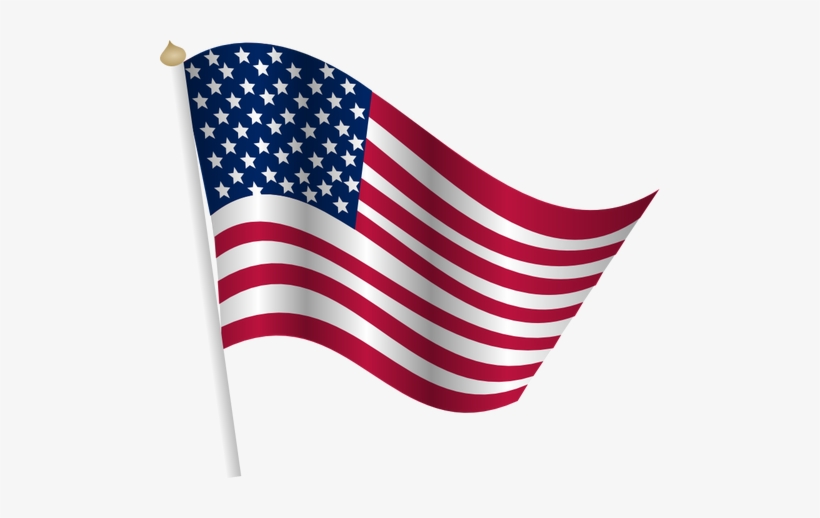 Car Silhouette With American Flag Public Domain Vectors - American Flag Clipart Png, transparent png