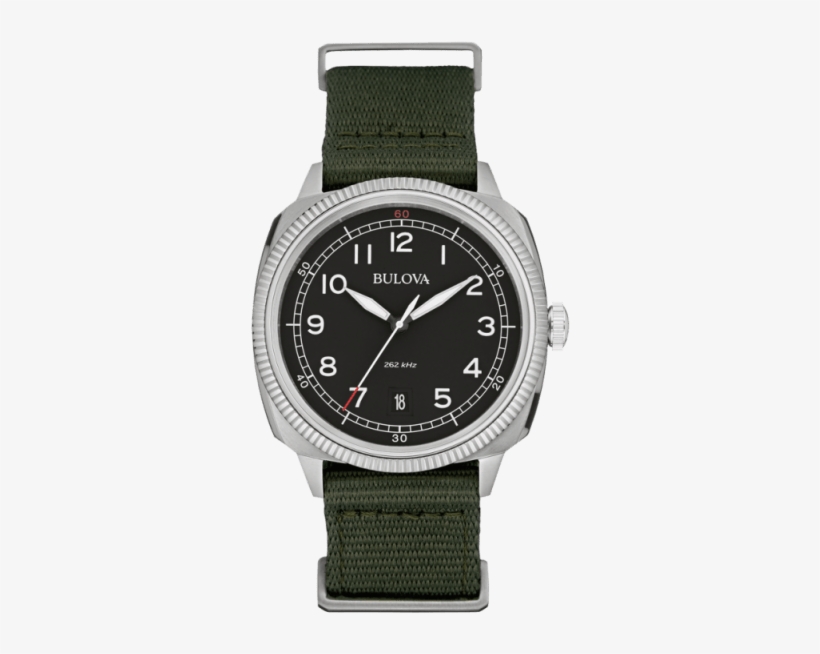 Bulova Watch Gents - Bulova Military Uhf 96b229 Watch, transparent png