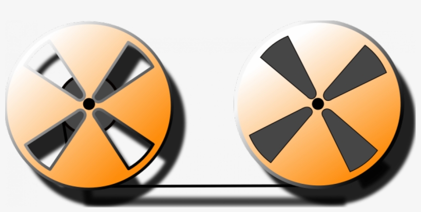 Film Reels Vector Clip Art - Transparent Film Tape Clipart, transparent png