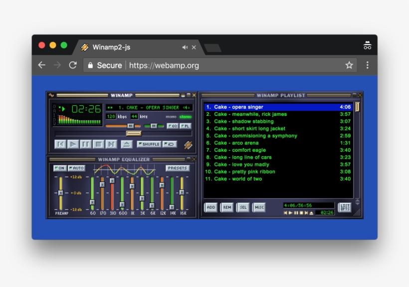 Webamp Now Includes Milkdrop - Winamp Js, transparent png