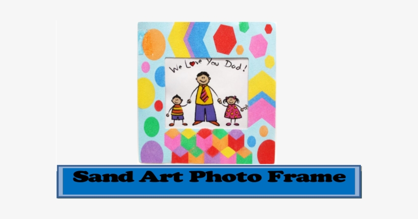 Sand Art Photo Frame, transparent png