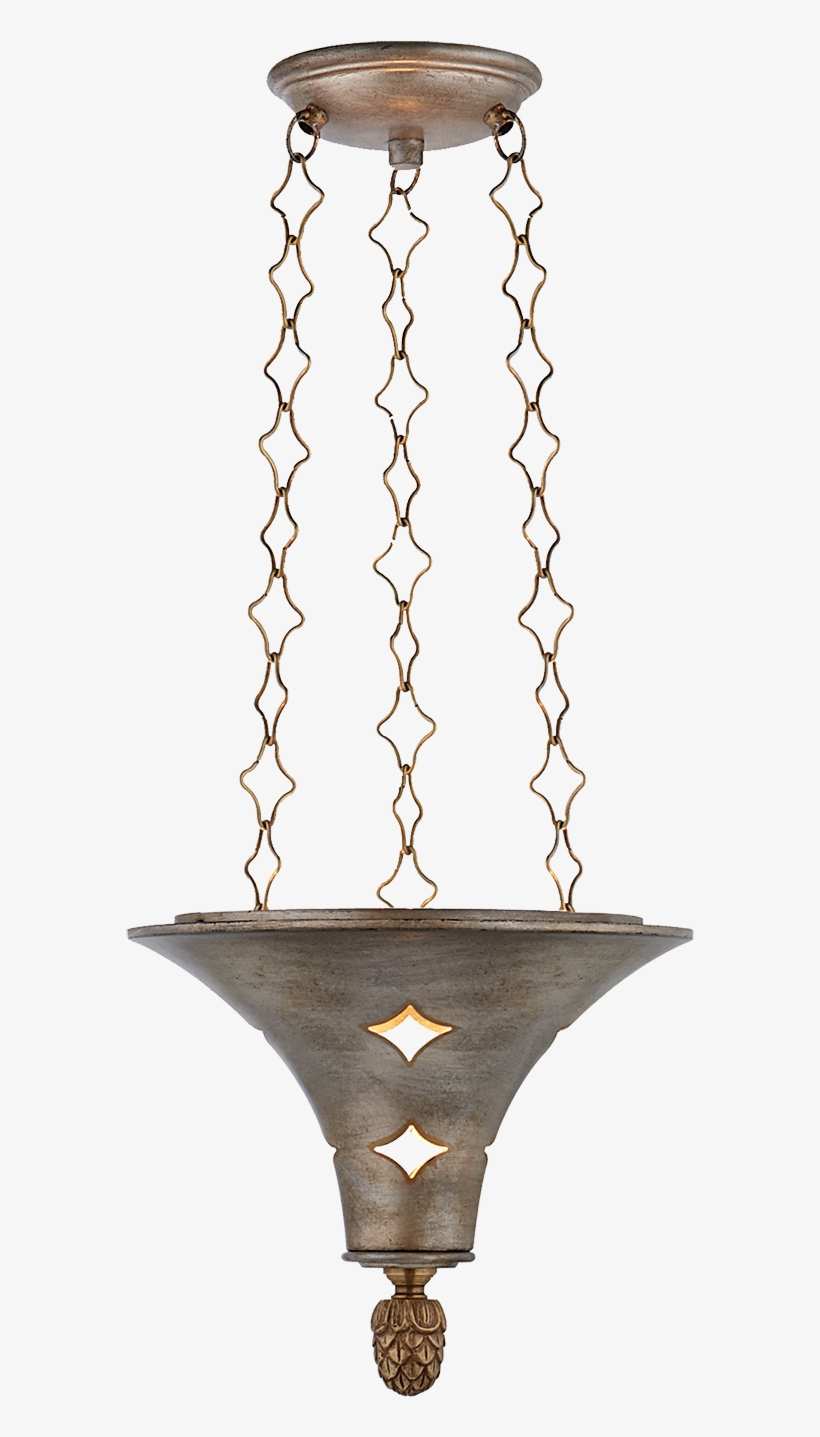 John Rosselli - Callie Hanging Pendant, Gilded Iron - Pendants - Visual, transparent png