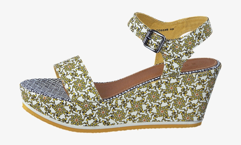 Flower Wallpaper Sandal - Blue, transparent png