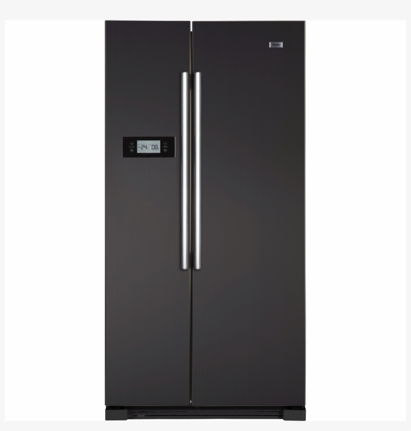 Buy Haier Hrf628dn6 American Fridge Freezer Obsidian - Haier American Fridge Freezer Black, transparent png
