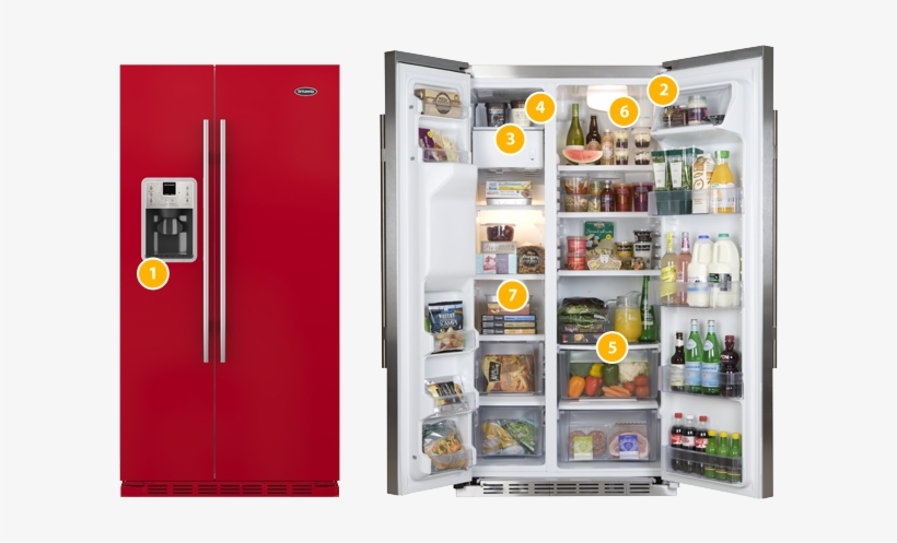 Britannia Fridge Freezer - Refrigerator, transparent png