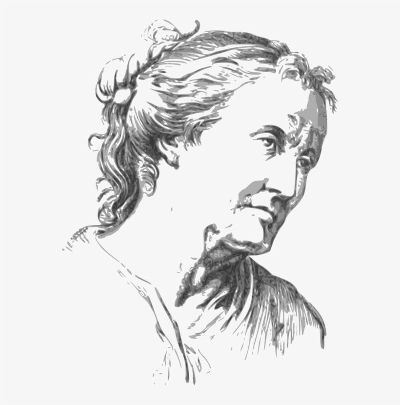 Drawing Woman Face Portrait Cartoon - Old Women Face Vector, transparent png