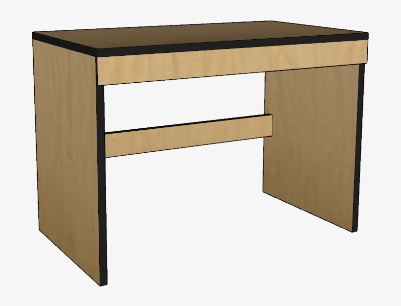 Contempo Panel End Study Desk W/pencil Drawer, - Table, transparent png