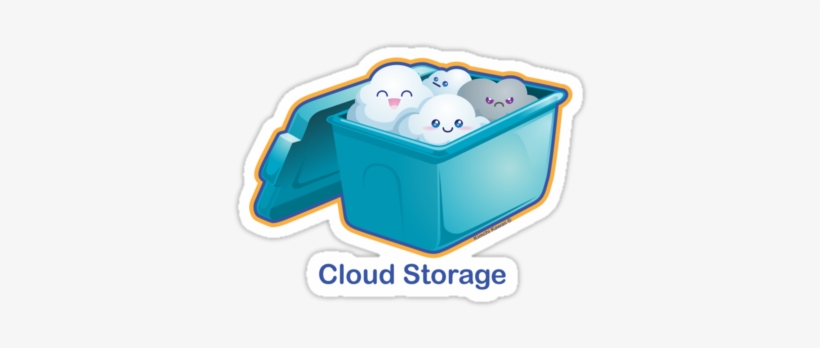 Cute Cloud Storage By - Kimchi Kawaii, transparent png