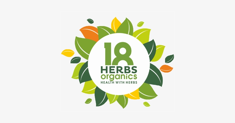 18 Herbs Logo With No Brown Leaves - 18 Herbs, transparent png