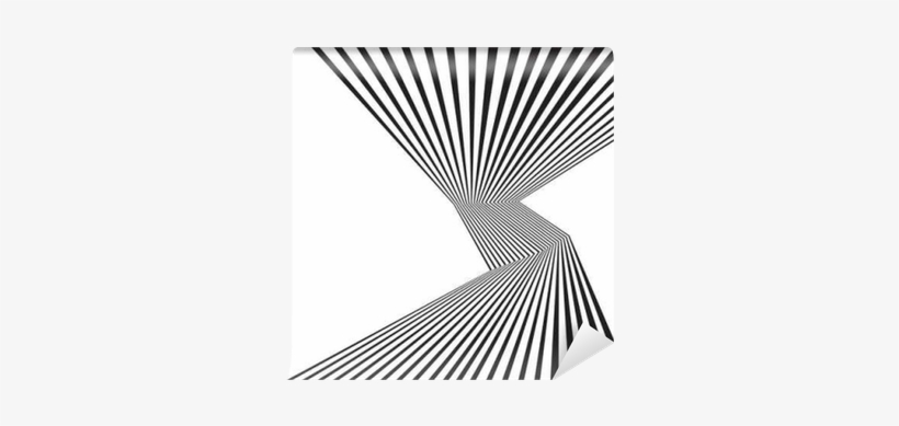 Black And White Mobious Wave Stripe Optical Abstract - Wave, transparent png