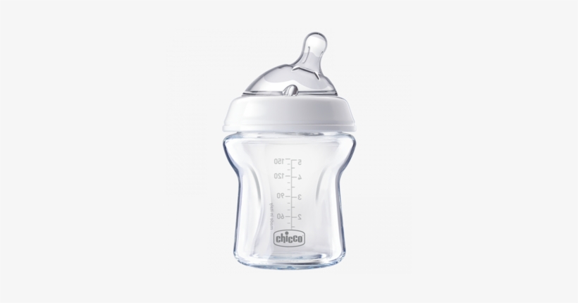 Chicco Natural Feeling 150ml Glass Feeding Bottle 0m - Chicco Naturalfit 5 Oz. 0m+ Slow Flow Bottle &, transparent png