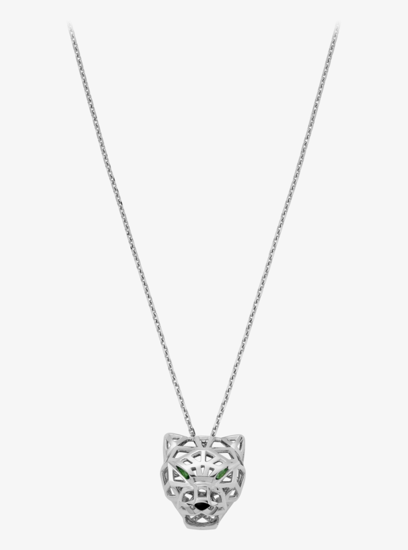 Panthère De Cartier Necklacenon-rhodiumized White Gold, - Small Mickey Mouse Necklace, transparent png