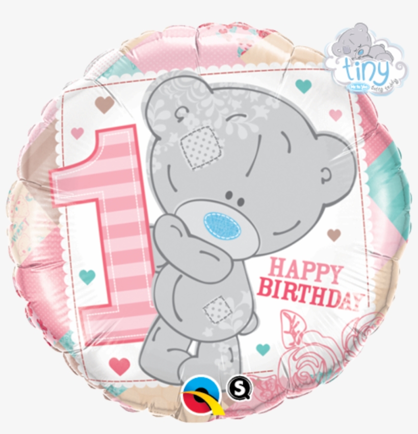 Tatty Teddy 1st Birthday Foil Balloon - Tatty Teddy 1st Birthday Party, transparent png
