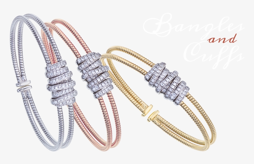 Da Gold .55 Carat Diamond Bangle, transparent png