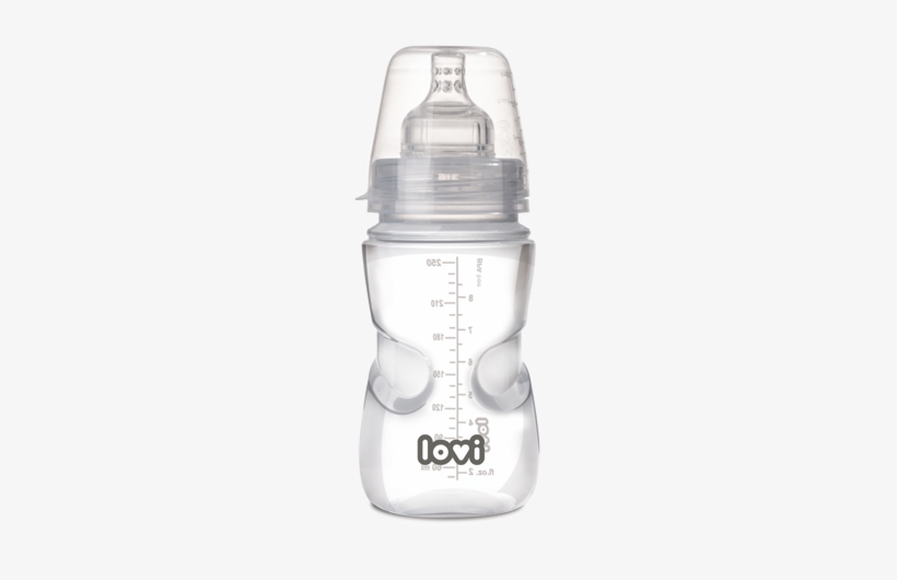 Bottles - Lovi Active Suckling Wide Neck Bottle Pp 250ml, transparent png