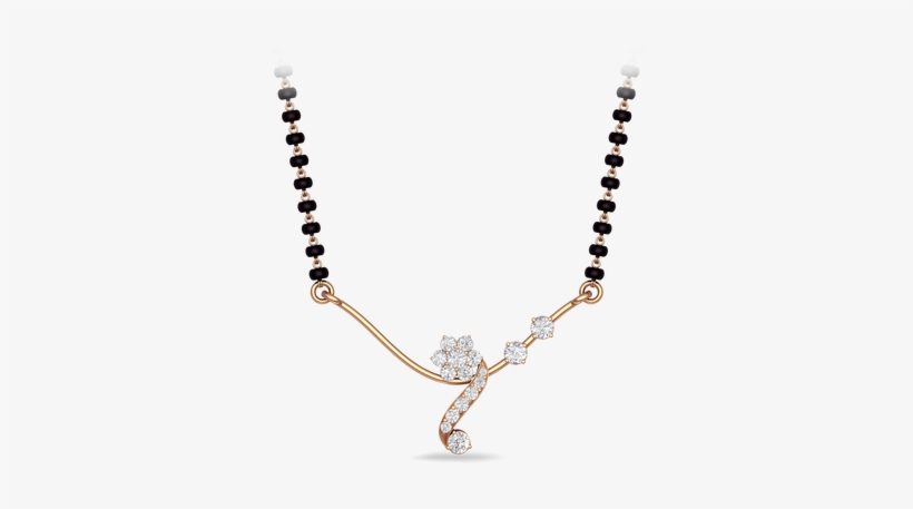 Floral Mangalsutra - Gold Mangalsutra Design Latest, transparent png