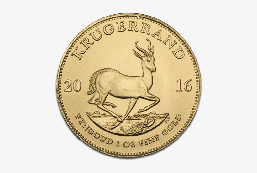 Krugerrand 1oz Gold Coin 2016 - South African Krugerrand, transparent png