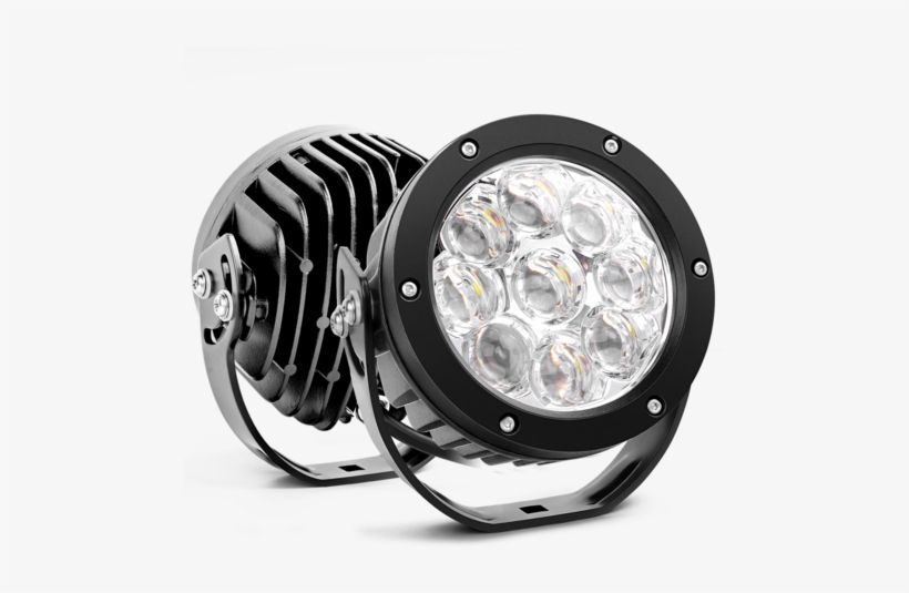 Nilight 2pcs 7 Inch Round 27w Spot Led Work Light 5d - Light, transparent png