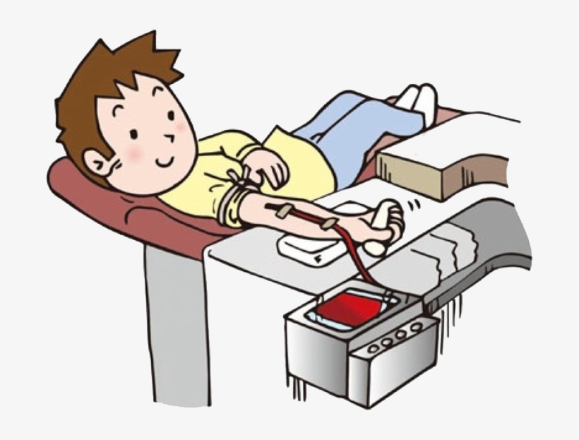 To Ensure The Safety Of Blood Donation For Both Donors - Blood Donation In Cartoon, transparent png