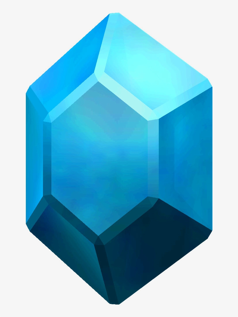 272kib, 652x1012, Rupeeblue - Legend Of Zelda Blue Rupee, transparent png