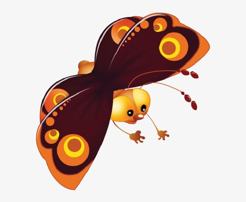 Baby Butterfly Cartoon Cliprt Pictures - Kelebek Iyi Geceler, transparent png