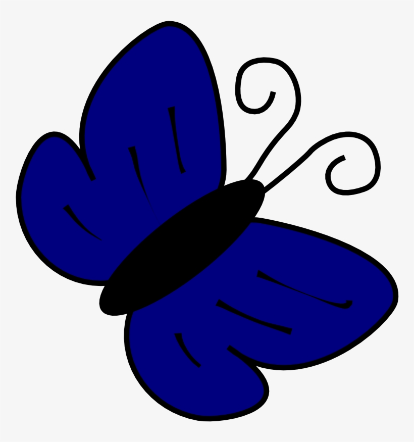 Navy Clipart Clip Art - Butterfly Clip Art, transparent png