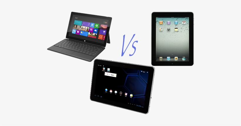 Surface Vs Ipad Vs Galaxy Tab - Microsoft 1516 Surface Tablet 64gb, transparent png
