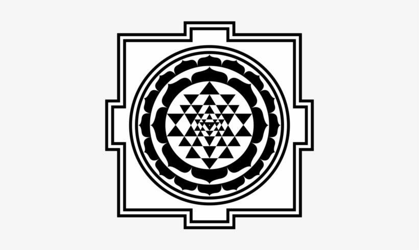 The Plates Are Then Ritually “charged” By Priests Meaning - Sri Yantra Black And White, transparent png