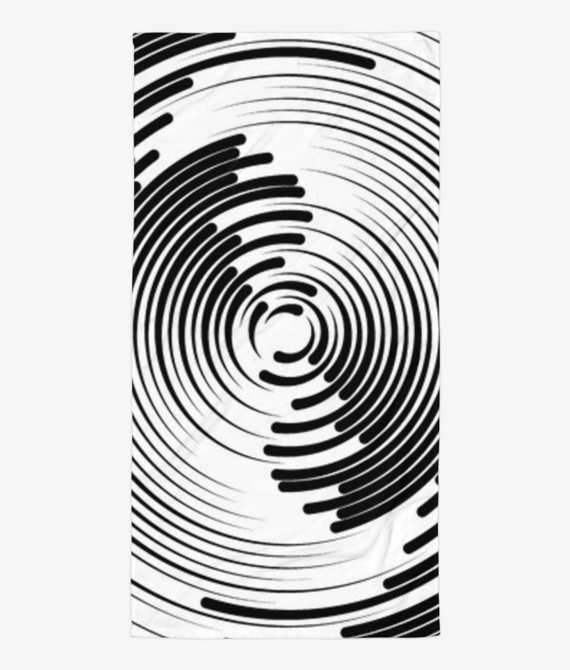 Sublimated Towel - Ripple Of Radiating Line, transparent png