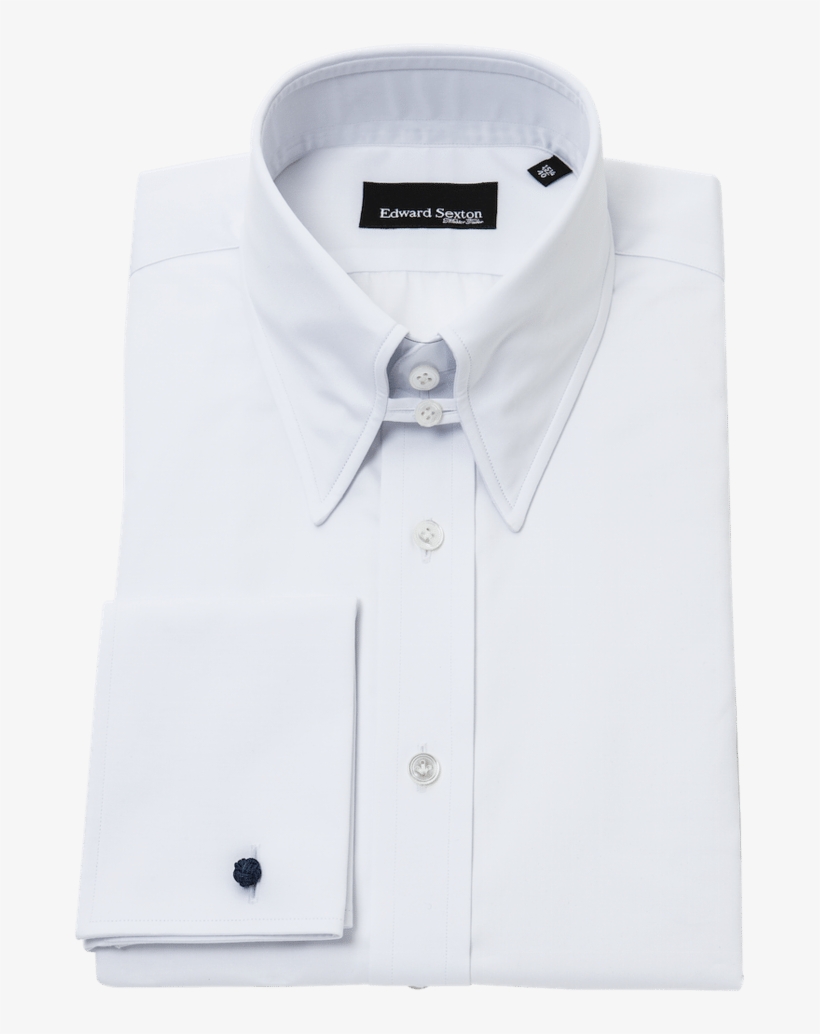 White Shirt Tab Collar, transparent png
