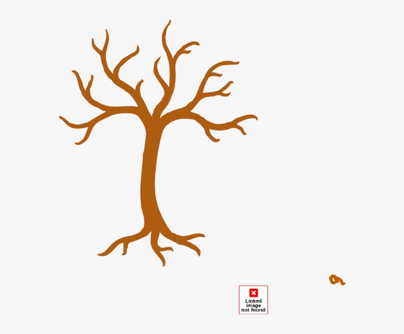 Tree No Leaves Clip Art At Clker - Tronco De Arbol Dibujo, transparent png