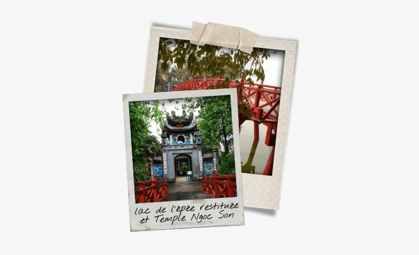 Pont Rouge Et Temple Ngoc Son - Ngoc Son Temple, transparent png
