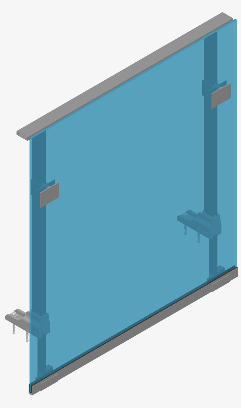 In Front Of Slab Glass Railing - Door, transparent png
