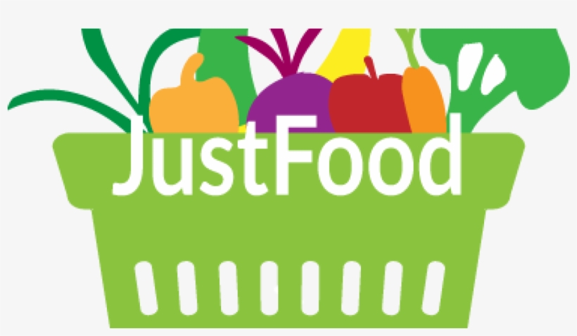 Justfood Logo With Basket Of Fresh Vegetables And Fruits - Vegetable, transparent png
