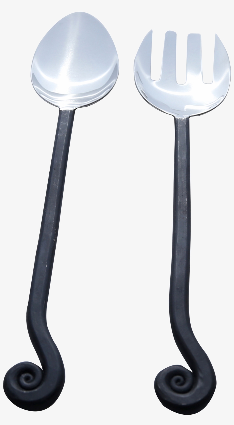 Burnt Black Lilly Design Salad Serving 2 Pcs - Design, transparent png